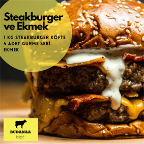 Fırsat 1 kg Steakburger Köfte ve Gurme Ekmeği